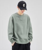 embossed sweatshirt