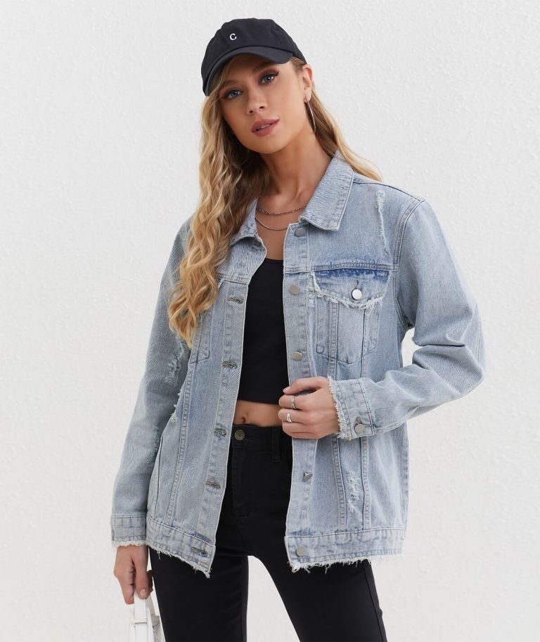 ligh washed denim jacket