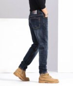 men's embossed stretch jeans