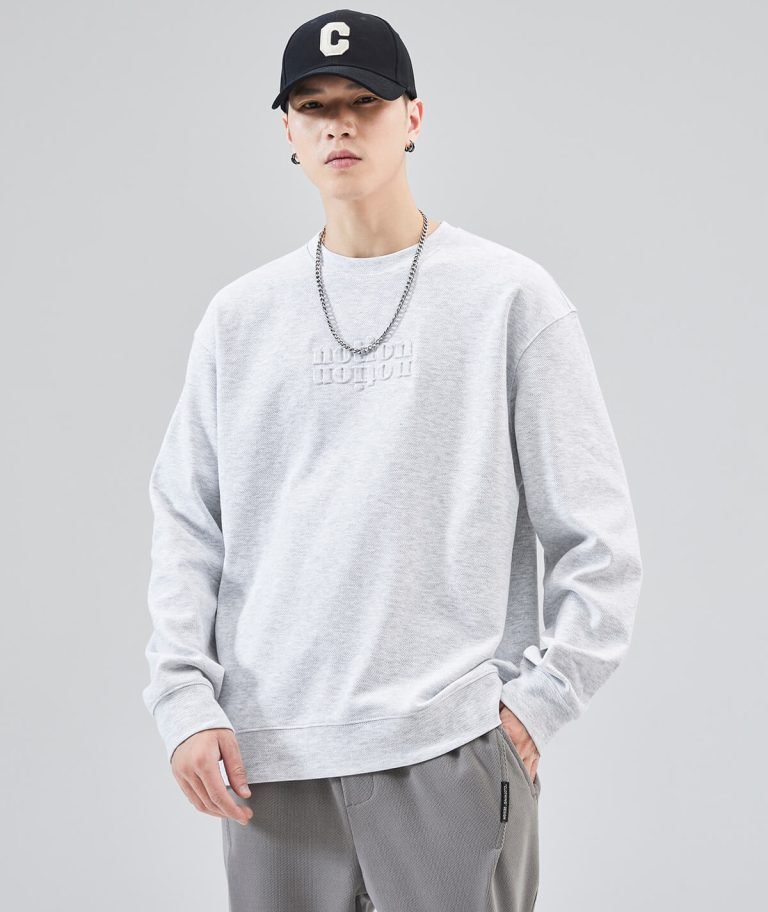 oversized ash grey sweatshirt