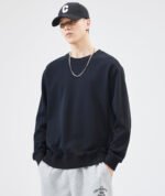 black plain sweatshirt