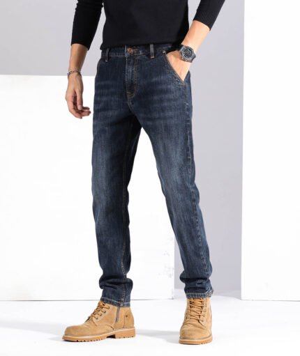 dark blue business jeans