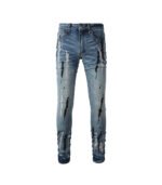 Printed skinny jeans for men