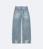 Ripped denim pants for men