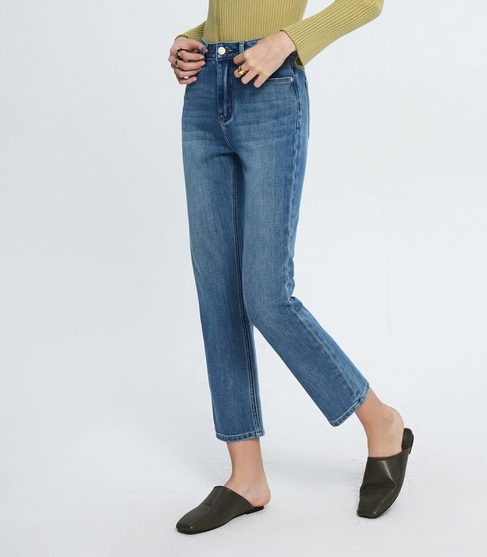 Women straight leg jeans