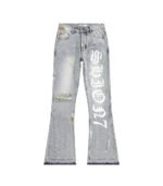 Hand painted men's jeans