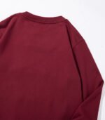 Cotton sweatshirt maroon