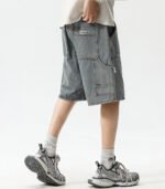 Carpenter Style Denim Shorts