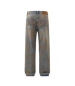 Dirty washed baggy jeans for men