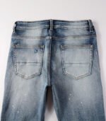 Skinny fit men jeans with paint