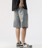 Slim fit jeans shorts for men