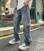 fashion denim pants for men