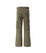 Army green cargo jeans for women