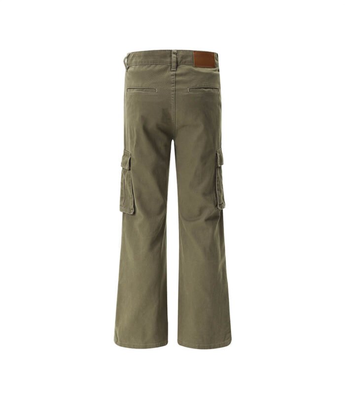 Army green cargo jeans for women