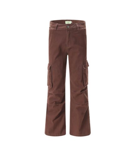 Bell bottom cargo jeans for women