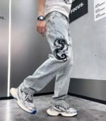 Dragon Embroidered Jeans