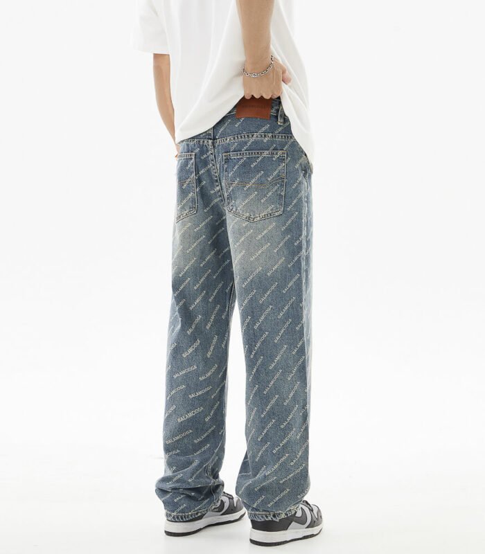 baggy fit denim pants