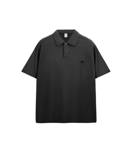 half sleeve black polo t-shirt