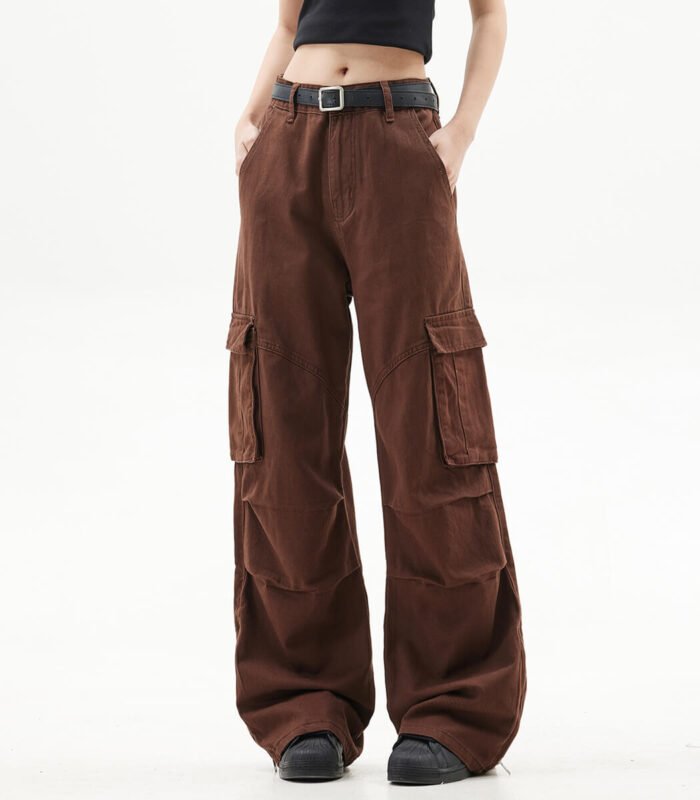 women denim jeans brown