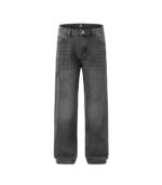 European Style Baggy Fit Grey Jeans For Men