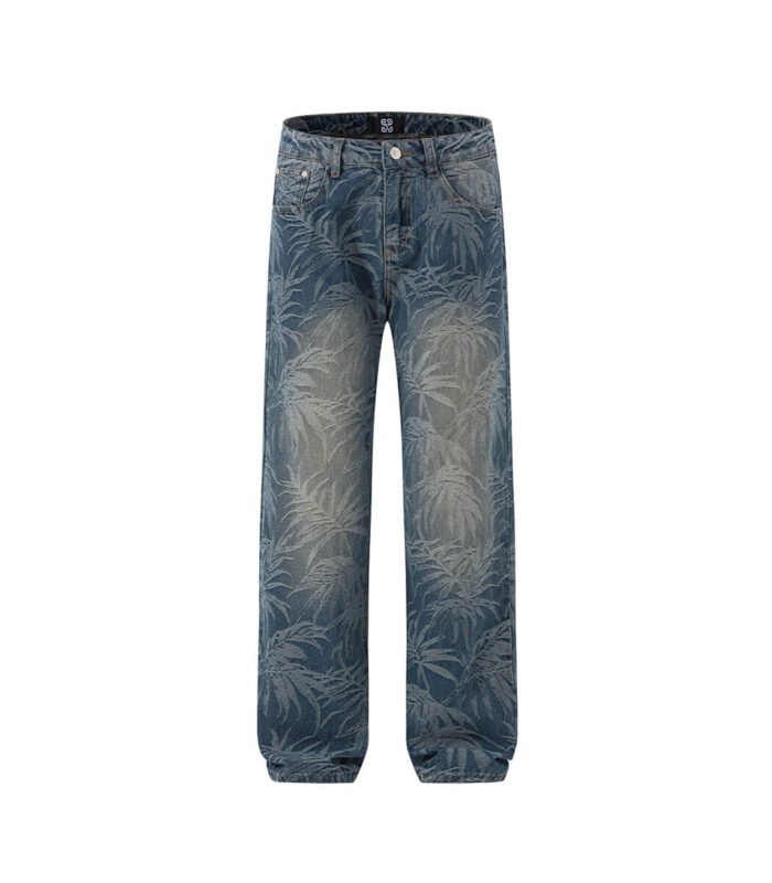 Fashionable Jacquard Jeans For Men