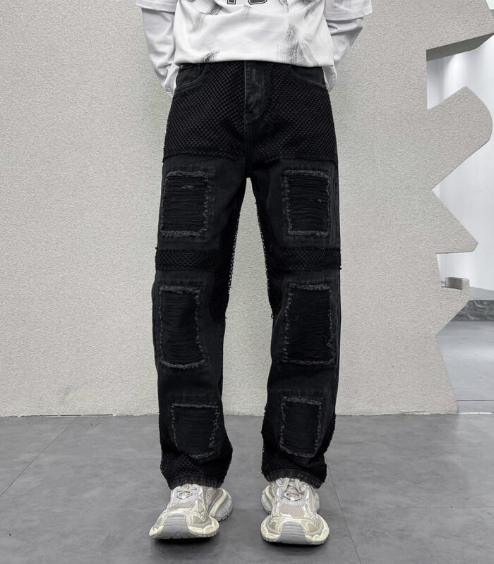 Loose fit ripped jeans for men wholesale